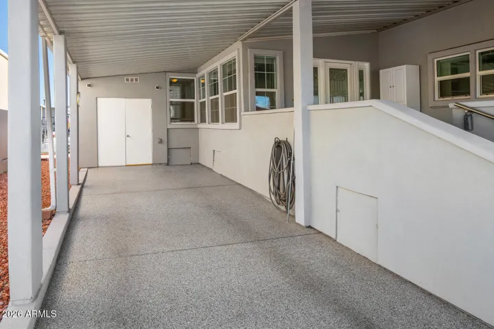 Driveway will accomodate 2 vehicles