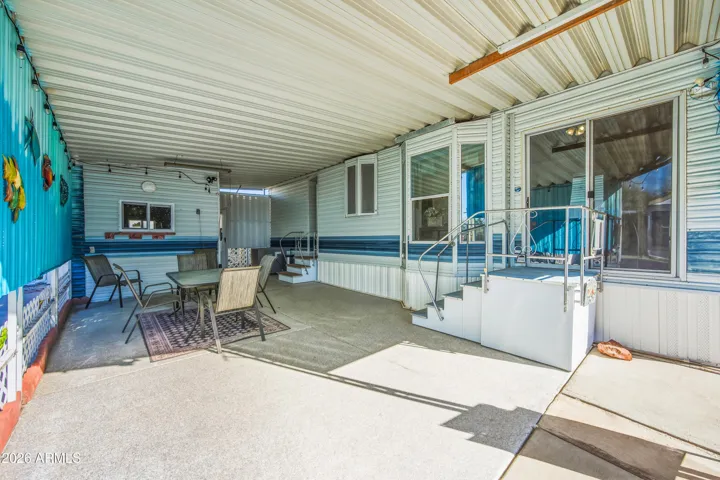West Patio, faces South