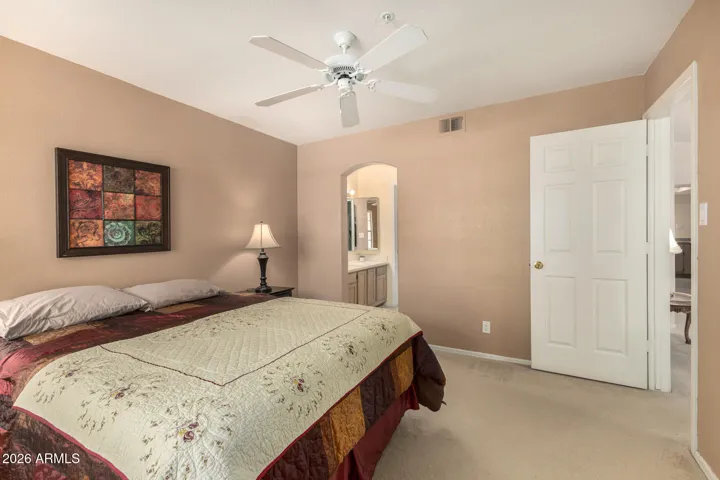 the Ensuite Bathroom & walk-in closet...