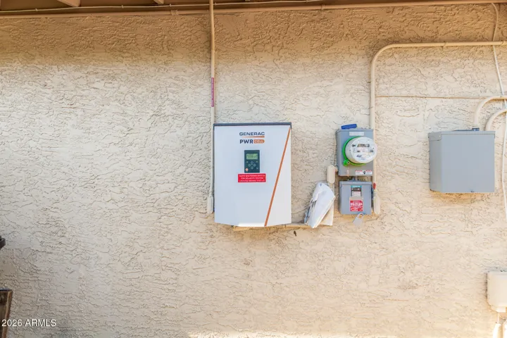 Solar Equipment on East side of garage