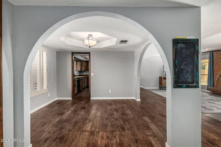 Formal Dining room looking from Den