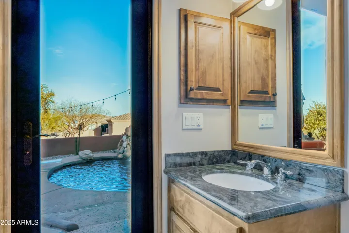 Guest room 3 bathroom exit to/from pool/spa