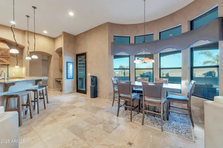 Breakfast nook off kitchen- french door to BBQ/Pool
