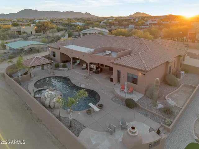 Overhead back of property