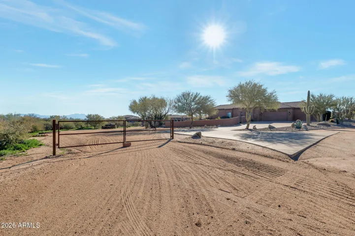 North side of property with RV gate and room for Casita and RVs