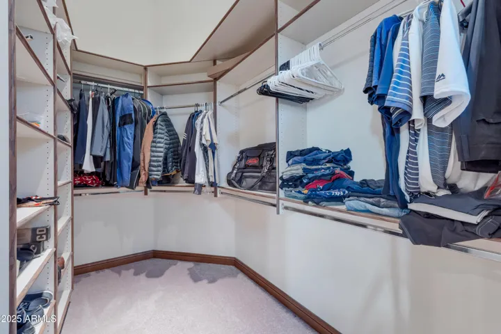 His and her closets, motion sensor lighting
