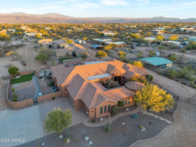 Overhead view of property