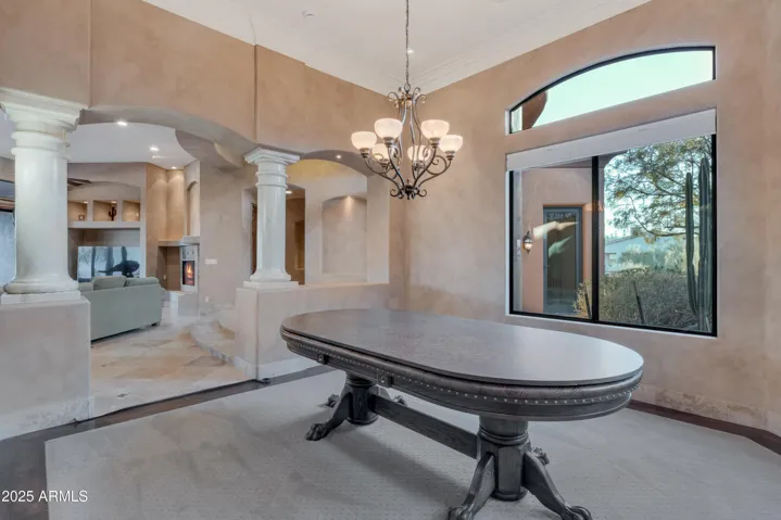 Formal Dining from Butlers Pantry-French door to courtyard