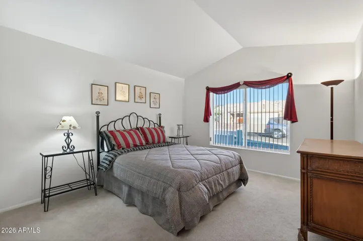 Guests will love the vaulted ceiling in their private retreat.