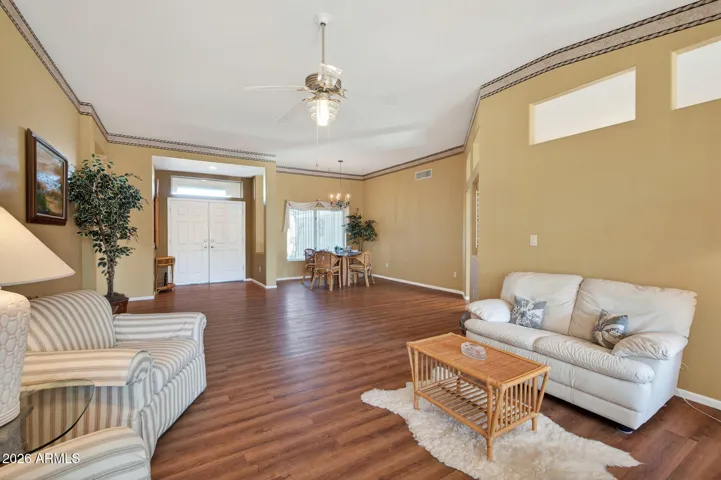 Here's another look toward the front door & dining area.