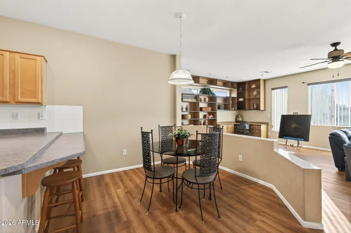 This nook is between the kitchen and Family Room.
