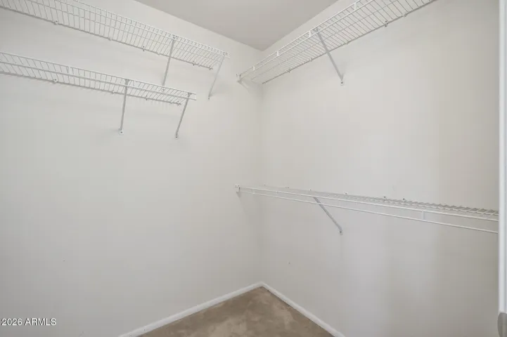Even the 2nd bedroom has a walk-in closet for extra storage.