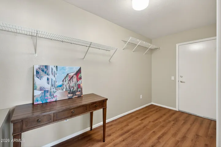 This flexible space works for so many needs...including storage.