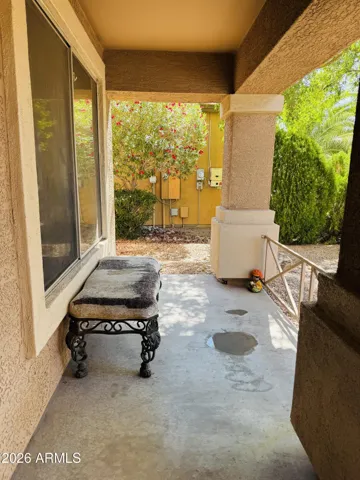 Front patio area