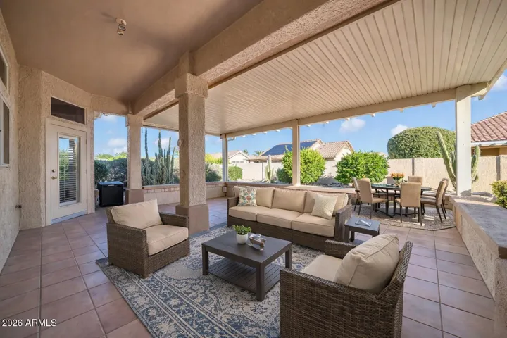 COVERED BACK PATIO - VIRTUALLY STAGED