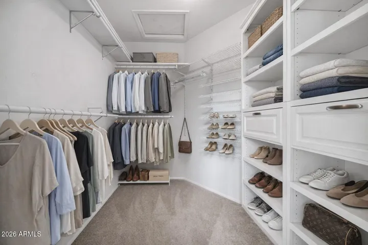 PRIMARY SUITE CLOSET - VIRTUALLY STAGED