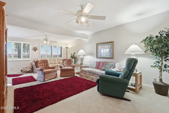 Second Bedroom or currently being used as expanded family room. Two hide-a-beds for guests.