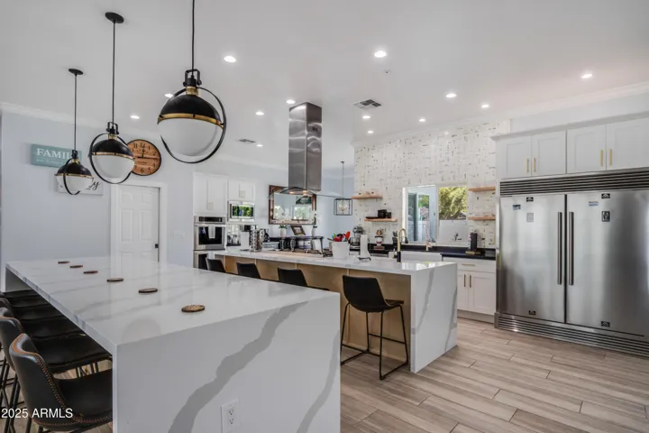 Two large Waterfall counters