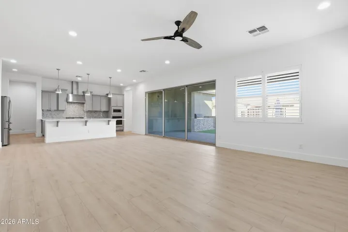 family room/kitchen