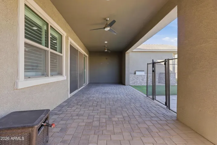covered back patio faces north and all shade