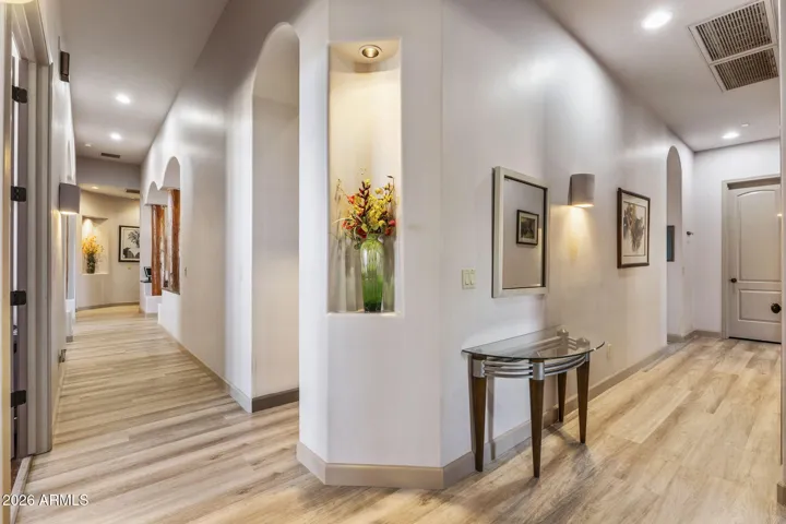 Stepping inside from Oversized 3 car garage