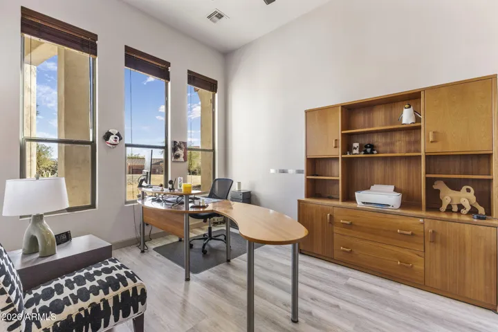 Office with full closet