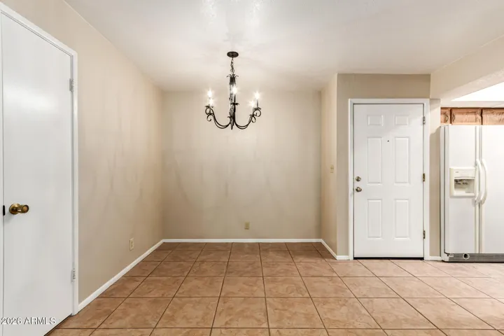 Dining room adjacent to kitchen