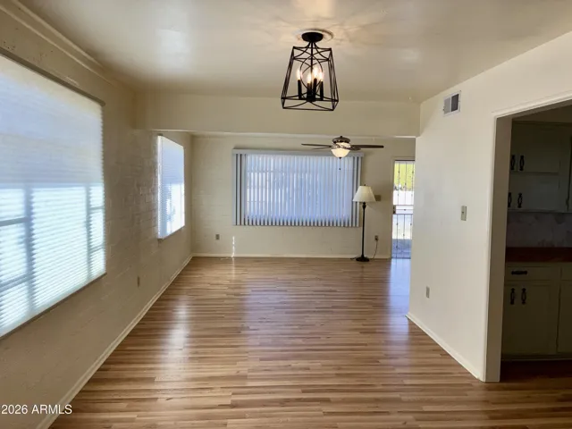 View from the Dining Room Into the Formal Living Room.
