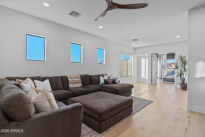 Upstairs living