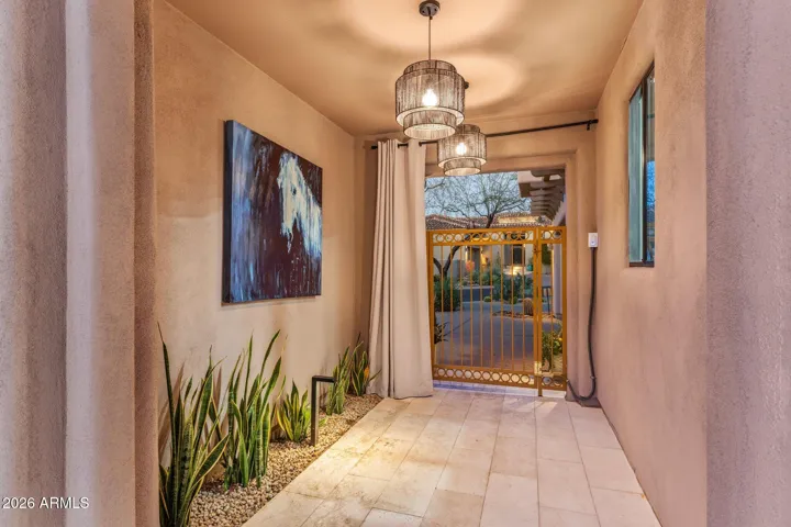 Gated courtyard