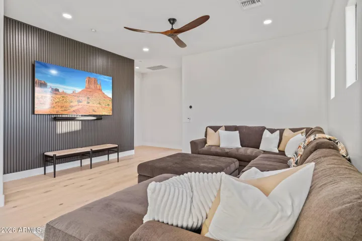 Upstairs living