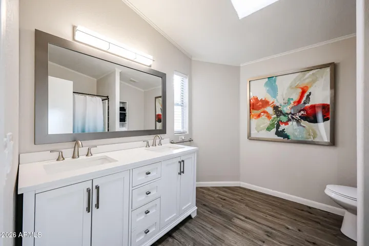 Master vanity new with 2 sinks