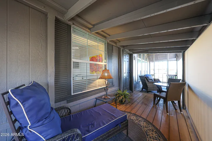 Front covered deck