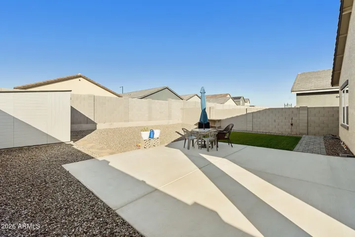 EXTENDED PATIO AREA