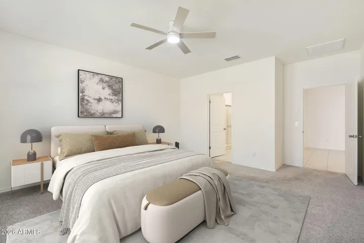 VIRTUALLY STAGED PRIMARY BEDROOM