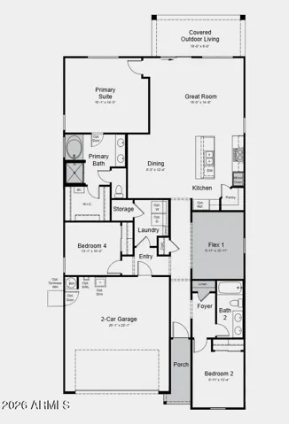 Additional Highlights include: gourmet kitchen, flex room, and separate shower and soaking tub in primary.