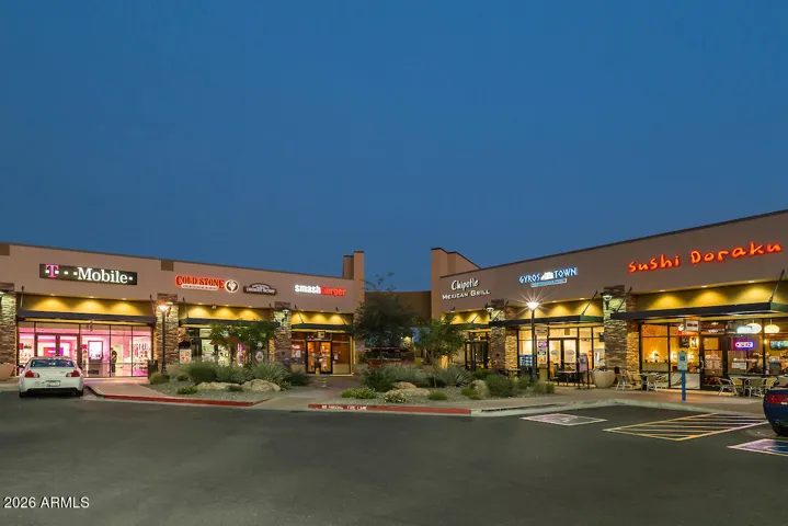 Nearby shops and groceries