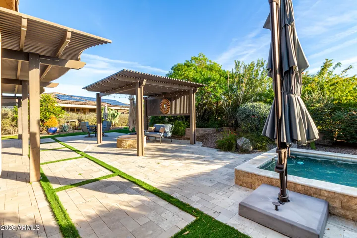 Private backyard