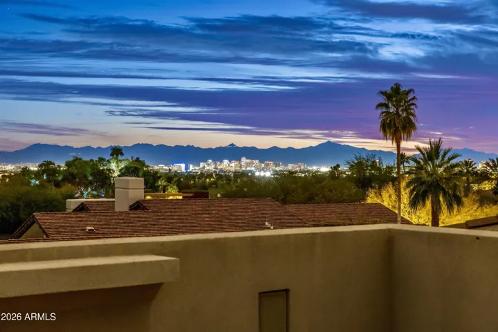 Phoenix city lights from the view deck.