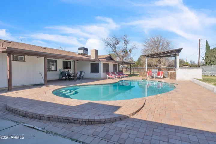 Enjoy Arizona living around a freshly resurfaced pool — a recent $13,000 improvement already completed for the next owner.