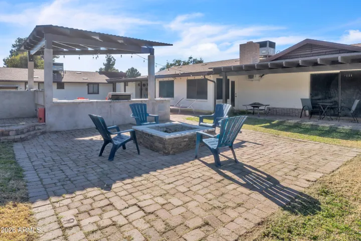 A cozy firepit moment — the perfect spot for cool Arizona evenings, conversation, and connection.