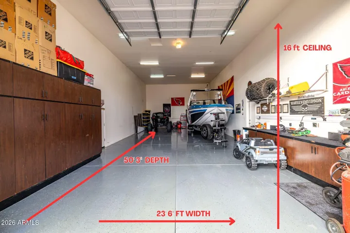 50' 3" x 23' 6" x 16' with 14' Door