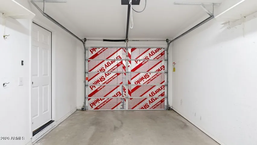 Insulated garage doors for cooler temperatures.