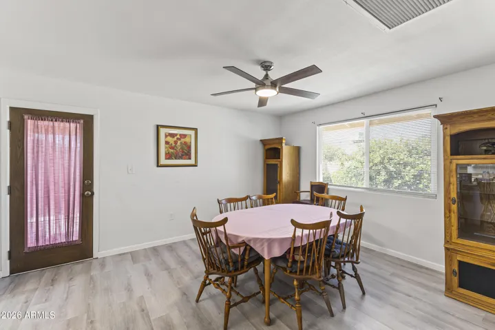 Dining room - with door to backyard