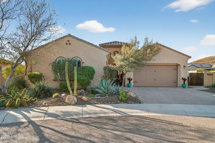 Desert landscaping front and back