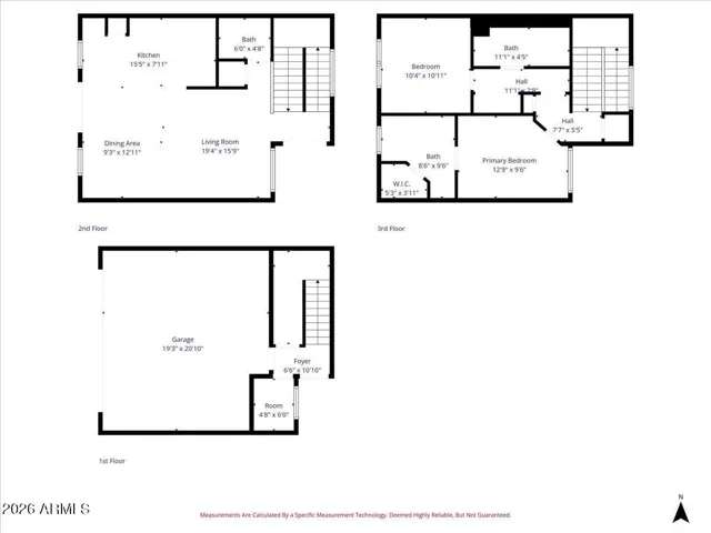 two car garage with direct access to home