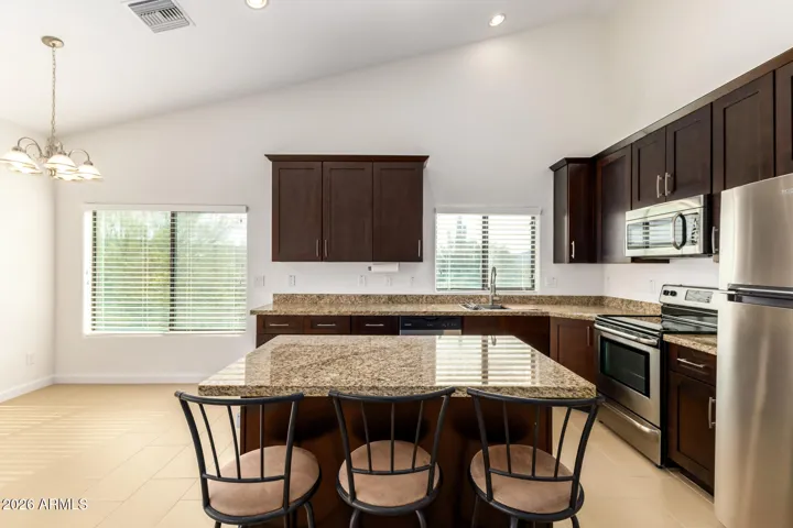 Kitchen with Granite Counters & Stainless Appliances!