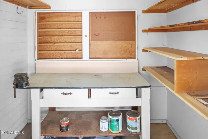 Off Carport, Work Area/Storage Unit!