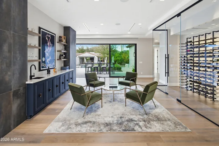 Elegant club/wine room with 357 bottle capacity