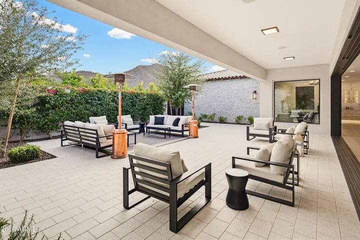 front gated courtyard